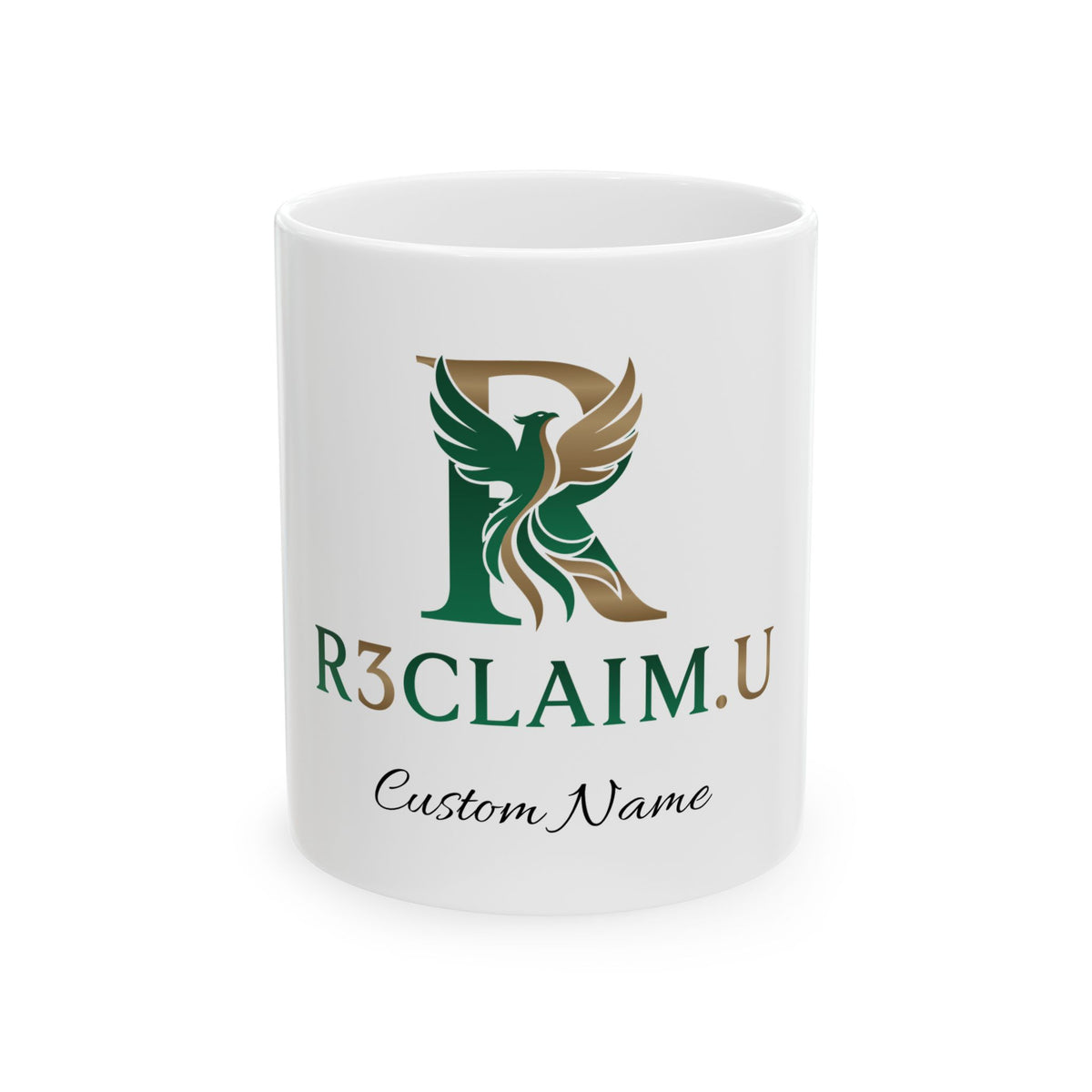 R3CLAIM.U Custom Name Ceramic Mug, (11oz, 15oz)