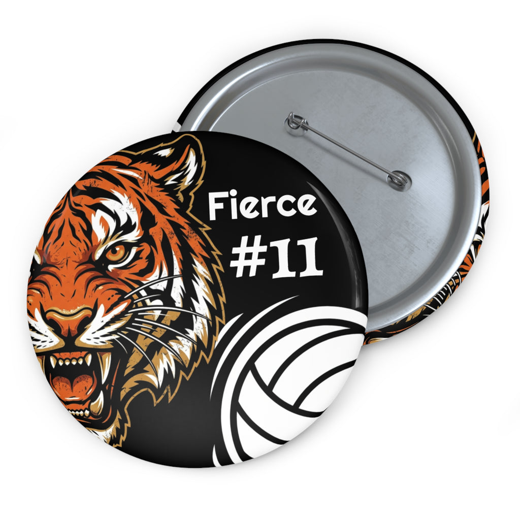 Custom Pin Button - Tiger